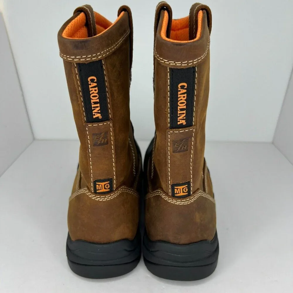 Carolina Mens CA4582 Brown Ranch Metguard Composite Toe Size 10 Work Boots